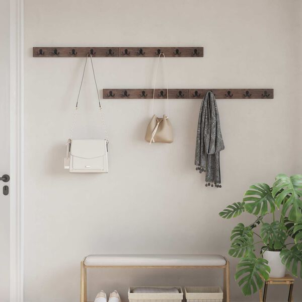 vidaXL Kabykla Ruda 60 x 7 x 8 cm Kietas atkurtas medis