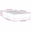 vidaXL Platforminės lovos rėmas Kreminė 120 x 190 cm audinys