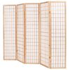 vidaXL Kamb. pertvara, sulankst., 5 plok&scaron;t., japon., 200x170cm, natūr.
