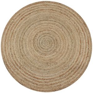 vidaXL Kilimas, pintas džiutas, 150cm, apvalus