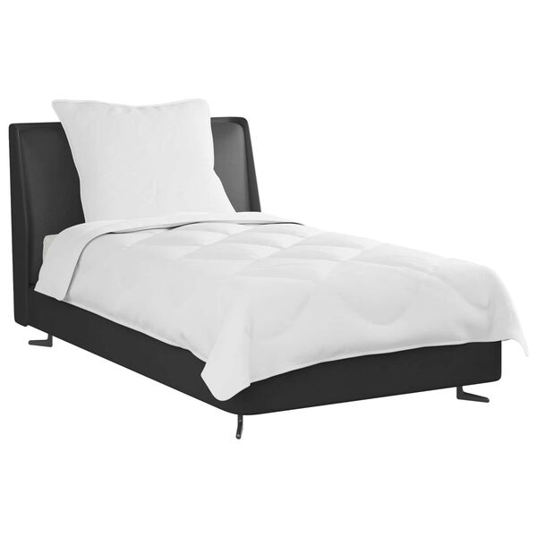 vidaXL Visų sezonų antklodė su pagalve 2 pcs Balta Mikropluo&scaron;tas