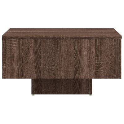 vidaXL Kavos staliukas, rudas ąžuolo, 60x60x31,5cm, apdirbta mediena