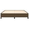 vidaXL Lovos rėmas be čiužinio, tamsiai rudas, 160x200cm, audinys