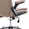 vidaXL Biuro kėdė, taupe spalvos, poliesteris