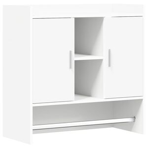 vidaXL Sieninė lentyna Sieninis Balta 80 x 36 x 80 cm Apdirbta mediena