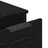 vidaXL Kabalas 3 pcs Juodas ąžuolas 181 x 30 x 70 cm Apdirbta mediena