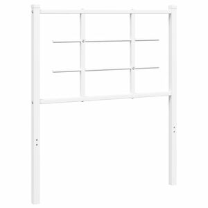 vidaXL Metalinis pakaitinis galvūgalis, baltos spalvos, 75cm