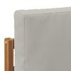 vidaXL Lauko sofos komplektas su pagalve Natūrali 71 x 63 x 73 cm