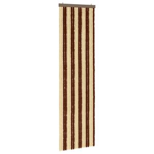 vidaXL Vabzdžių Užuolaida i&scaron; Chenille Ruda ir beigė 56 x 200 cm