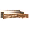 vidaXL Lauko sofos komplektas Natūrali 249,5 x 162,5 x 73 cm