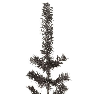 vidaXL Siauria Kalėdų eglutė, juodos spalvos, 180cm