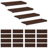 vidaXL Laiptų pakopos 20 vnt. 80 x 25 x 2 cm Tamsiai rudas