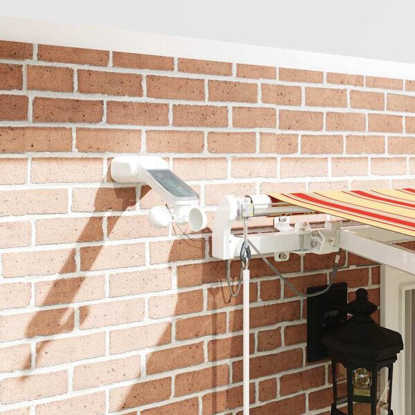 vidaXL I&scaron;traukiama markizė Geltona ir Oranžinė 400 &times; 300 cm