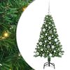 vidaXL Dirbtinė Kalėdų eglutė Žalia 120 cm PVC ir Plienas ir Plastikas