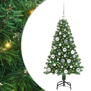 vidaXL Dirbtinė Kalėdų eglutė Žalia 120 cm PVC ir Plienas ir Plastikas