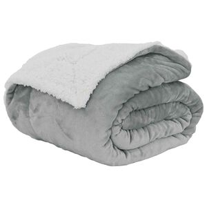 vidaXL Antklodė Pilka 130 x 150 cm 1 kg Flysas