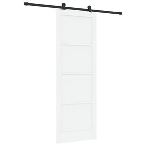 vidaXL Slankios durys Balta ir juoda 83 x 232 cm