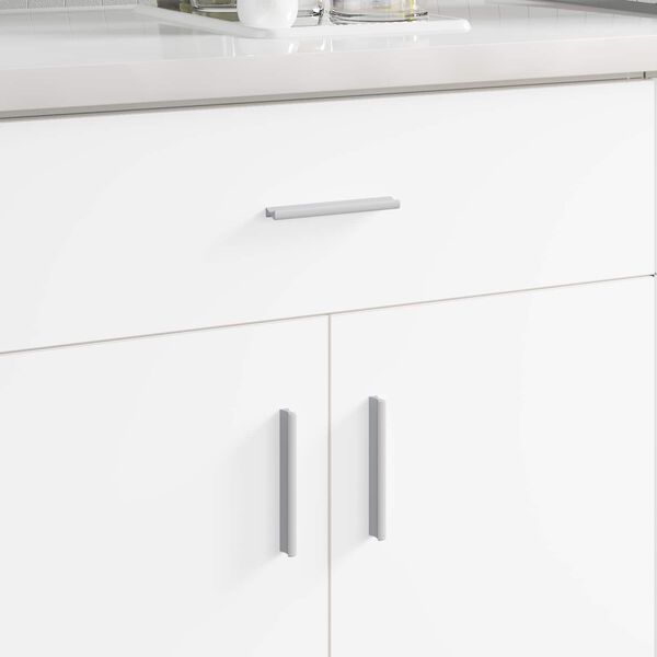 vidaXL Rankena 828 pcs Sidabro 105.7 x 7.4 x 15.5 mm Aliuminis