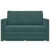 vidaXL Sofa lova 110cm Tamsiai žalia Aksomas