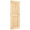 vidaXL Slankios durys NARVIK Natūrali ir juoda 80 x 210 cm (213,5 cm)