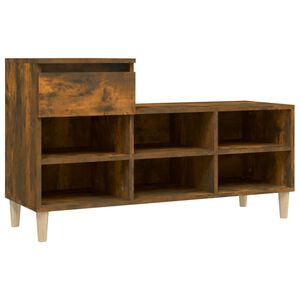 vidaXL Spintelė batams, dūminio ąžuolo, 102x36x60cm, apdirbta mediena