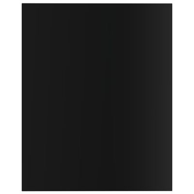 vidaXL Knygų lentynos plokštės, 4vnt., juodos, 40x50x1,5cm, MDP