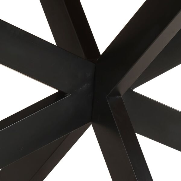 vidaXL Valgomojo stalas, 240x100x75cm, perdirbtos medienos masyvas