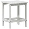 vidaXL &Scaron;oninis stalas Balta 38 x 38 x 46 cm Polietilenas