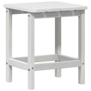 vidaXL &Scaron;oninis stalas Balta 38 x 38 x 46 cm Polietilenas