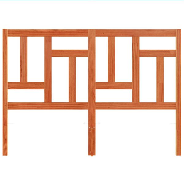 vidaXL Galvūgalis, vaško rudos spalvos, 135cm, pušies medienos masyvas