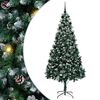 vidaXL Dirbtinė Kalėdų eglutė Žalia 210 cm PVC ir Plienas ir Plastikas