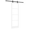 vidaXL Slankios durys ORKDAL 78 x 232 cm Balta ir juoda