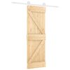 vidaXL Slankios durys Natūrali ir Balta 70 x 210 cm