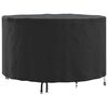 vidaXL Baldų uždangalas 128 x 128 x 71 cm 210D Oksfordo audinys Apvali