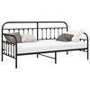 vidaXL Dienos lovos rėmas Juoda 90 x 200 cm