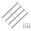 vidaXL Saugumo grotelės langams su 4 kryžmėmis 3 vnt. 430-740 mm