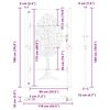 vidaXL Sodo vartai Juoda 85 x 180 cm Milteliniu būdu padengtas plienas
