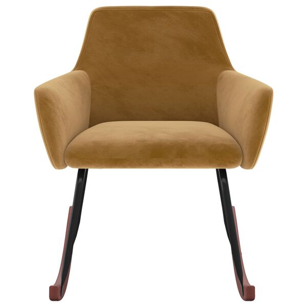 vidaXL Supama kėdė, rudos spalvos, aksomas