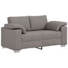 vidaXL Sofa 3 pcs Taupe 219 x 80 x 82 cm Lino mi&scaron;inio audinys