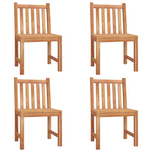 vidaXL Sodo valgomojo baldų komplektas, 5 dalių, tikmedžio masyvas