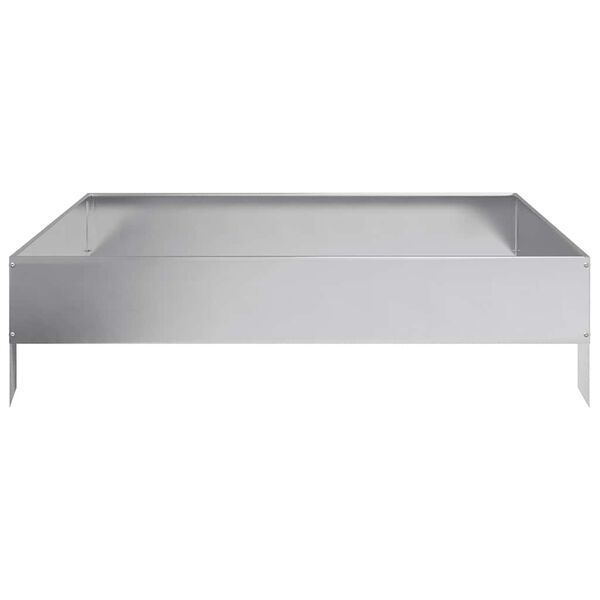 vidaXL Auk&scaron;tas sodo lovelis, 100x100x26cm, galvanizuotas plienas