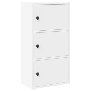 vidaXL Knygų spinta, baltos spalvos, 40x24x77cm, apdirbta mediena