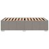 vidaXL Lovos rėmas be čiužinio, taupe, 90x190 cm, audinys