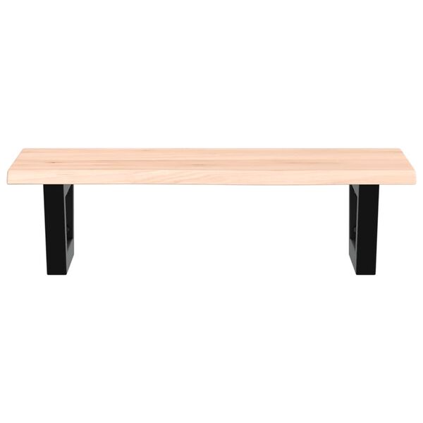 vidaXL Lentyna praustuvui, plienas ir ąžuolo medienos masyvas