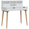 vidaXL Tualetės rinkinys FAUSKE 2 vnt. Balta 100 x 50 x 103,5 cm