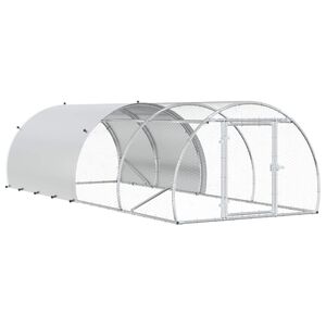 vidaXL Vi&scaron;tų būdas Sidabrinė 400 x 150 x 100 cm Galvanizuotas plienas