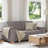 vidaXL Dvivietė sofa, pilkai ruda, 140 cm, audinys