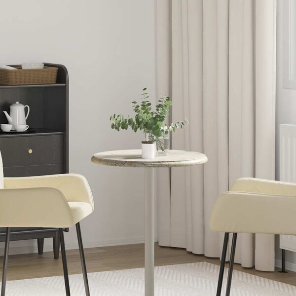 vidaXL Stalvir&scaron;is, pilkos spalvos, skersmuo 50x2,5cm, marmuras