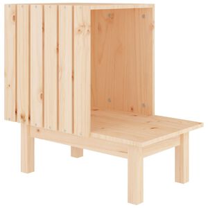vidaXL Namelis katėms, 60x36x60cm, pu&scaron;ies medienos masyvas