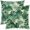 vidaXL Pagalvėlės užvalkalas 2 pcs HEERLEN Lapų ra&scaron;tas 80 x 80 cm